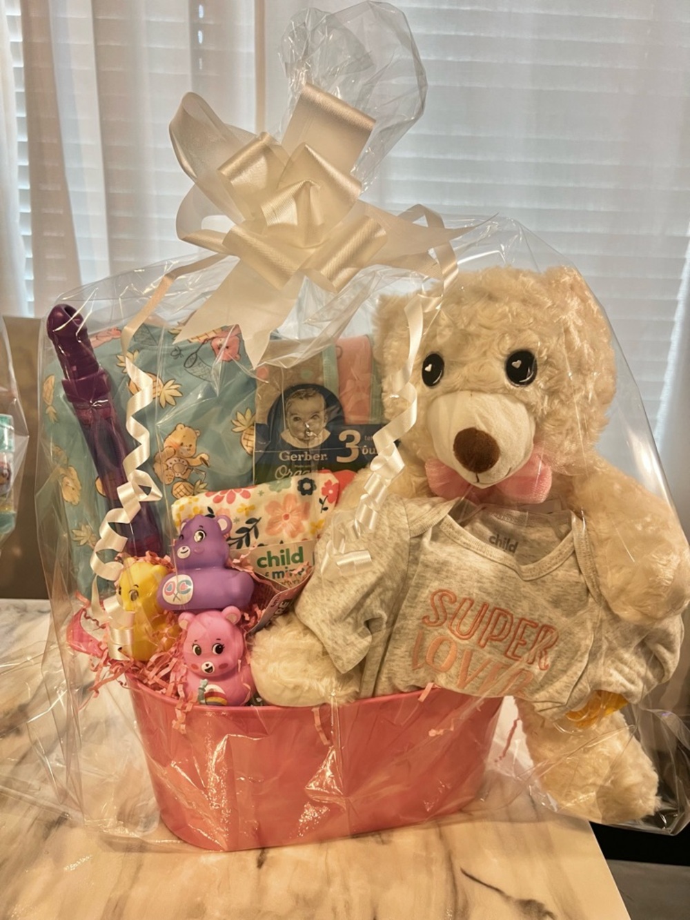 Baby Girl | Summer Care Bear Gift Basket (3-6 month)